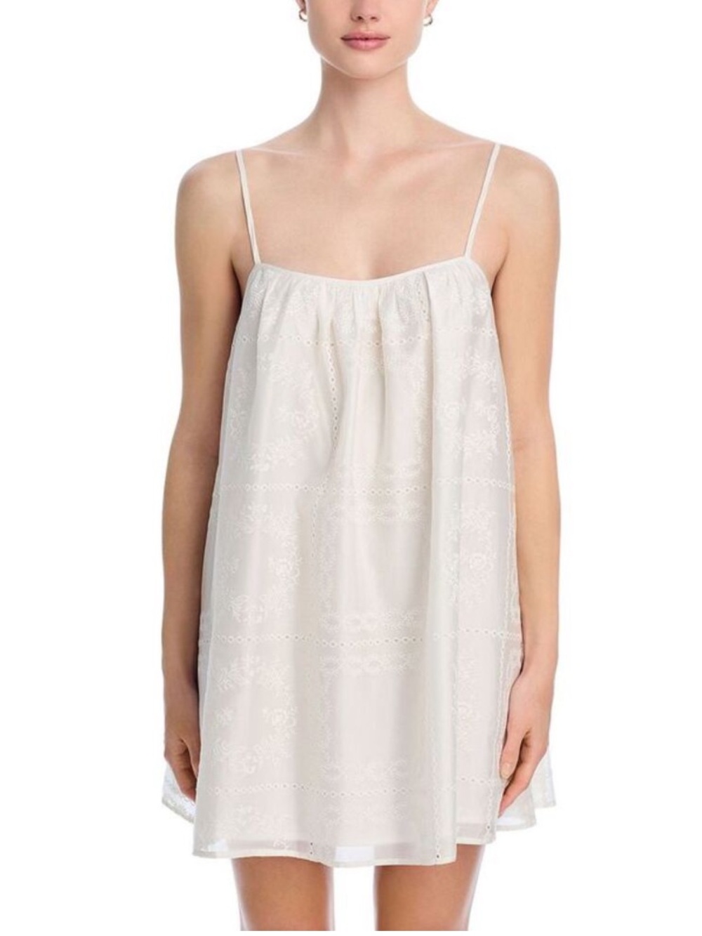 AQUA Bloomingdale’s Exclusive Eyelet Detail Dress NWT XS